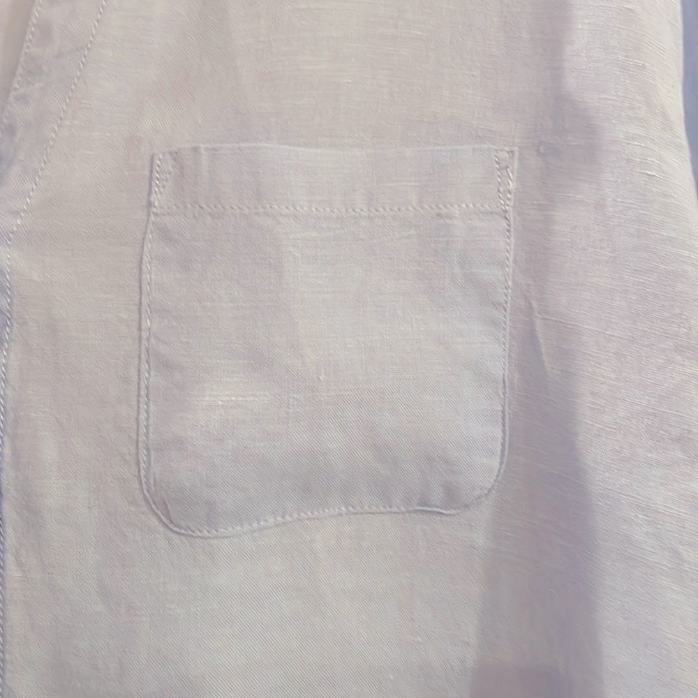 C&C California Pale Blue Short Sleeve Button Front Shirt - Picture 3 of 4